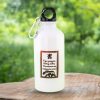 termo-butilka-stara-planina Lightweight 400ml aluminum water bottle with a Bulgarian folklore-inspired design and a carabiner clip.