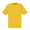 Yellow cotton promotional t-shirt for custom printing, embroidery and corporate branding
