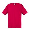 Red cotton promotional t-shirt for custom printing, embroidery and corporate branding