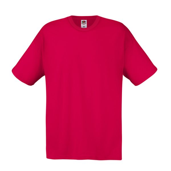 Red cotton promotional t-shirt for custom printing, embroidery and corporate branding