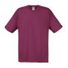 Burgundy cotton promotional t-shirt for custom printing, embroidery and corporate branding