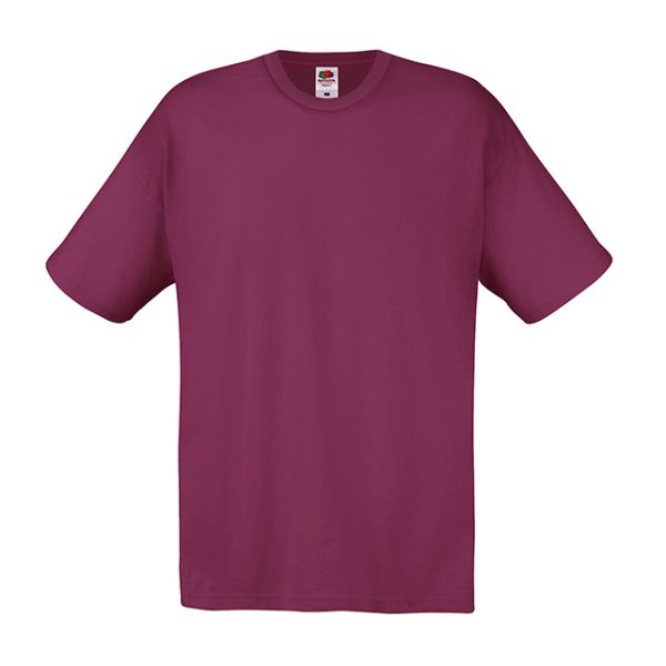 Burgundy cotton promotional t-shirt for custom printing, embroidery and corporate branding