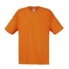 Orange cotton promotional t-shirt for custom printing, embroidery and corporate branding