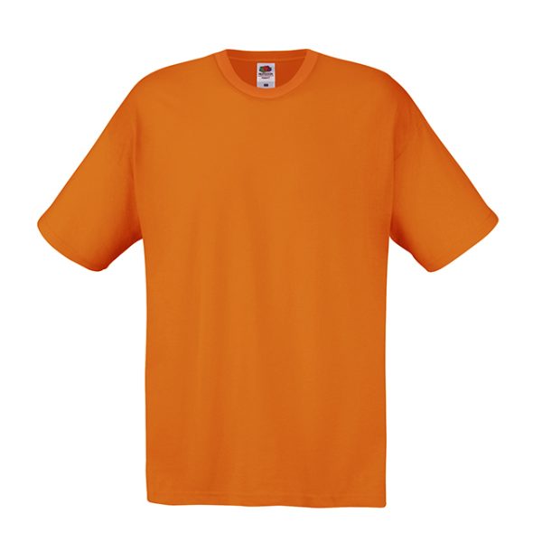 Orange cotton promotional t-shirt for custom printing, embroidery and corporate branding