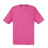 Fuchsia cotton promotional t-shirt for custom printing, embroidery and corporate branding