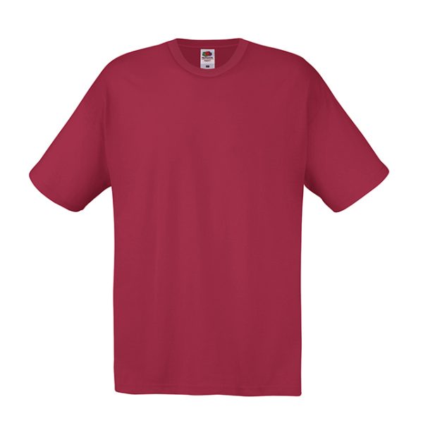 Brick red cotton promotional t-shirt for custom printing, embroidery and corporate branding