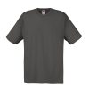 Light graphite cotton promotional t-shirt for custom printing, embroidery and corporate branding