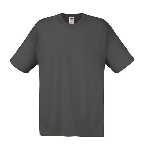 Light graphite cotton promotional t-shirt for custom printing, embroidery and corporate branding