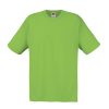 Lime green cotton promotional t-shirt for custom printing, embroidery and corporate branding