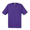 Purple cotton promotional t-shirt for custom printing, embroidery and corporate branding