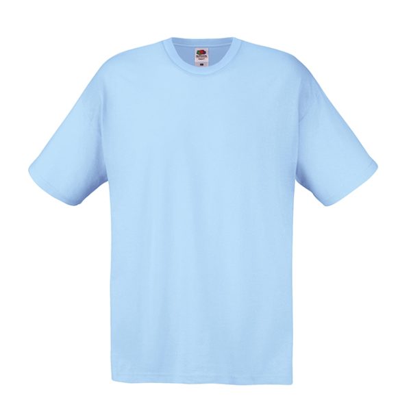 Sky blue cotton promotional t-shirt for custom printing, embroidery and corporate branding
