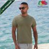 mazhka-maslinozelena-teniska-145g-pamuk-za-pechat-i-brandirane Men's olive green cotton t-shirt 145 g/m² lightweight breathable fabric for custom printing branding promotional events and everyday wear