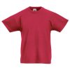 Kids brick red cotton t-shirt for custom printing, embroidery and promotional branding, 145 g/m²