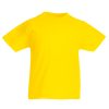 Kids yellow cotton t-shirt for custom printing, embroidery and promotional branding, 145 g/m²