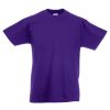 Kids purple cotton t-shirt for custom printing, embroidery and promotional branding, 145 g/m²