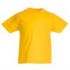 Kids sunflower yellow cotton t-shirt for custom printing, embroidery and promotional branding, 165 g/m²
