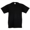Kids black cotton t-shirt for custom printing, embroidery and promotional branding, 165 g/m²