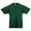 Kids bottle green cotton t-shirt for custom printing, embroidery and promotional branding, 165 g/m²