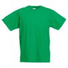 Kids kelly green cotton t-shirt for custom printing, embroidery and promotional branding, 165 g/m²