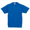 Kids royal blue cotton t-shirt for custom printing, embroidery and promotional branding, 165 g/m²