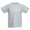 Kids heather grey cotton t-shirt for custom printing, embroidery and promotional branding, 165 g/m²