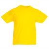 Kids yellow cotton t-shirt for custom printing, embroidery and promotional branding, 165 g/m²