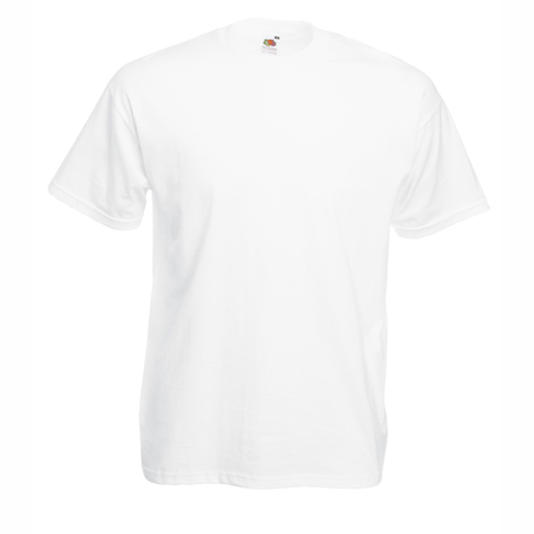 Heavy cotton white t-shirt for custom printing, embroidery and corporate branding, 165 g/m²