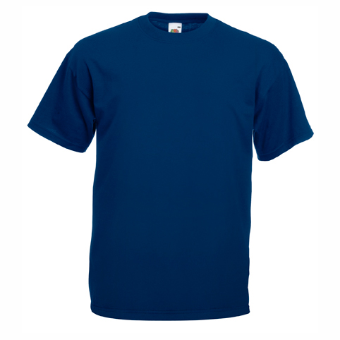 Heavy cotton navy blue t-shirt for custom printing, embroidery and corporate branding, 165 g/m²