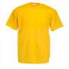 Heavy cotton yellow t-shirt for custom printing, embroidery and corporate branding, 165 g/m²