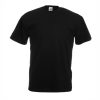 Heavy cotton black t-shirt for custom printing, embroidery and corporate branding, 165 g/m²