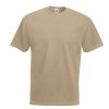Heavy cotton khaki t-shirt for custom printing, embroidery and corporate branding, 165 g/m²