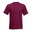 Heavy cotton burgundy t-shirt for custom printing, embroidery and corporate branding, 165 g/m²