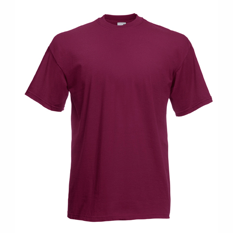 Heavy cotton burgundy t-shirt for custom printing, embroidery and corporate branding, 165 g/m²
