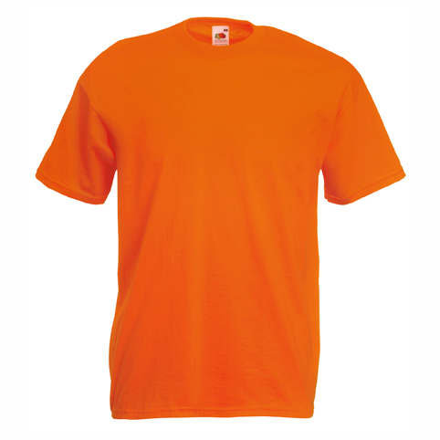Heavy cotton orange t-shirt for custom printing, embroidery and corporate branding, 165 g/m²