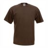 Heavy cotton chocolate brown t-shirt for custom printing, embroidery and corporate branding, 165 g/m²