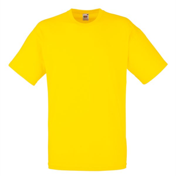 Heavy cotton bright yellow t-shirt for custom printing, embroidery and corporate branding, 165 g/m²
