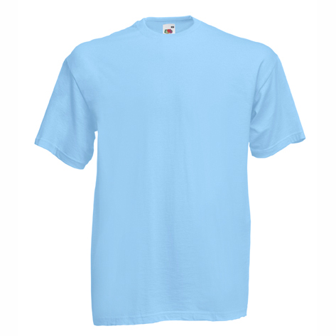 Heavy cotton sky blue t-shirt for custom printing, embroidery and corporate branding, 165 g/m²