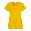 Women's sunflower yellow cotton t-shirt with fitted silhouette for custom printing, embroidery and promotional branding, 165 g/m²