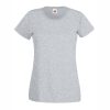Women's heather grey cotton t-shirt with fitted silhouette for custom printing, embroidery and promotional branding, 165 g/m²