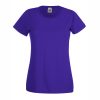 Women's purple cotton t-shirt with fitted silhouette for custom printing, embroidery and promotional branding, 165 g/m²