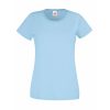 Women's sky blue cotton t-shirt with fitted silhouette for custom printing, embroidery and promotional branding, 165 g/m²