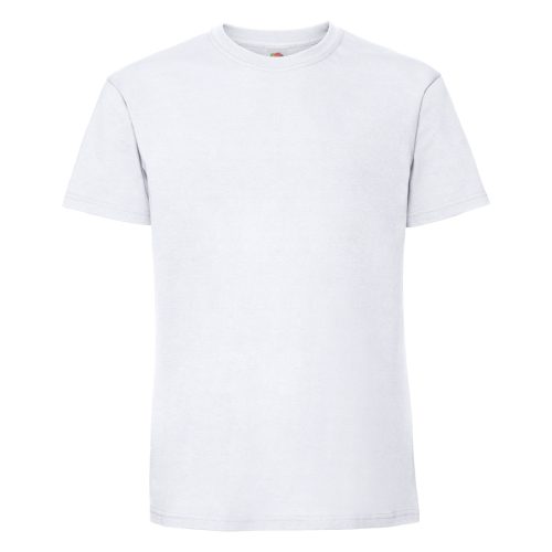 Premium heavyweight white cotton t-shirt for custom printing, embroidery and corporate branding, 195 g/m²
