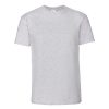 premium-svetlosiva-teniska-195g-za-pechat-i-brandirane Premium heavyweight heather grey cotton t-shirt for custom printing, embroidery and corporate branding, 195 g/m²