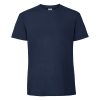 premium-tamnosinya-teniska-195g-za-pechat-i-brandirane Premium heavyweight deep navy cotton t-shirt for custom printing, embroidery and corporate branding, 195 g/m²