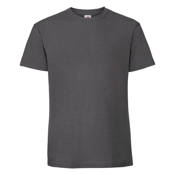 premium-grafitnosiva-teniska-195g-za-pechat-i-brandirane Premium heavyweight light graphite cotton t-shirt for custom printing, embroidery and corporate branding, 195 g/m²