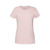 Women's powder rose cotton t-shirt with fitted silhouette for custom printing, embroidery and promotional branding, 195 g/m²