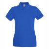 damska-royal-blue-polo-teniska-100-pamuk-za-brandirane Women's Royal Blue 100% cotton polo shirt for corporate workwear, branding, embroidery, DTF printing and promotional clothing.