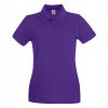damska-purple-polo-teniska-100-pamuk-za-brandirane Women's Purple 100% cotton polo shirt for corporate workwear, branding, embroidery, DTF printing and promotional clothing.