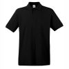 mazhka-cherna-polo-teniska-100-pamuk Men's black cotton polo shirt made from 100% cotton budget polo suitable for printing, workwear and promotional clothing