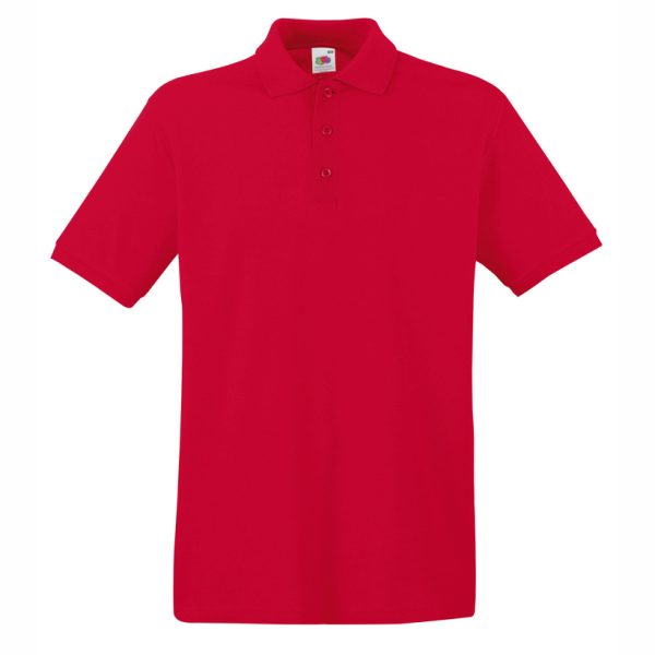 mazhka-chervena-polo-teniska-100-pamuk Men's red cotton polo shirt made from 100% cotton budget polo suitable for printing, workwear and promotional clothing